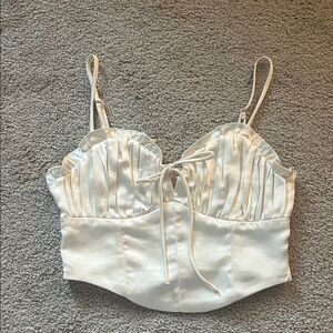 Altar'd State Cream Satin Camisole